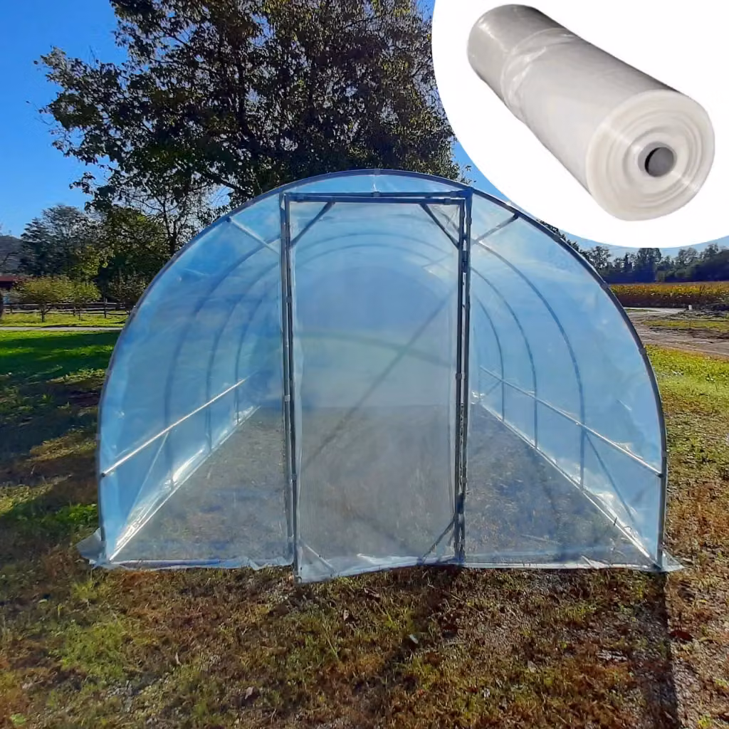Serra Easy Plus Serrashop con copertura PE 200MC trasparente, L: 3,5 m x P: 12 m – 2