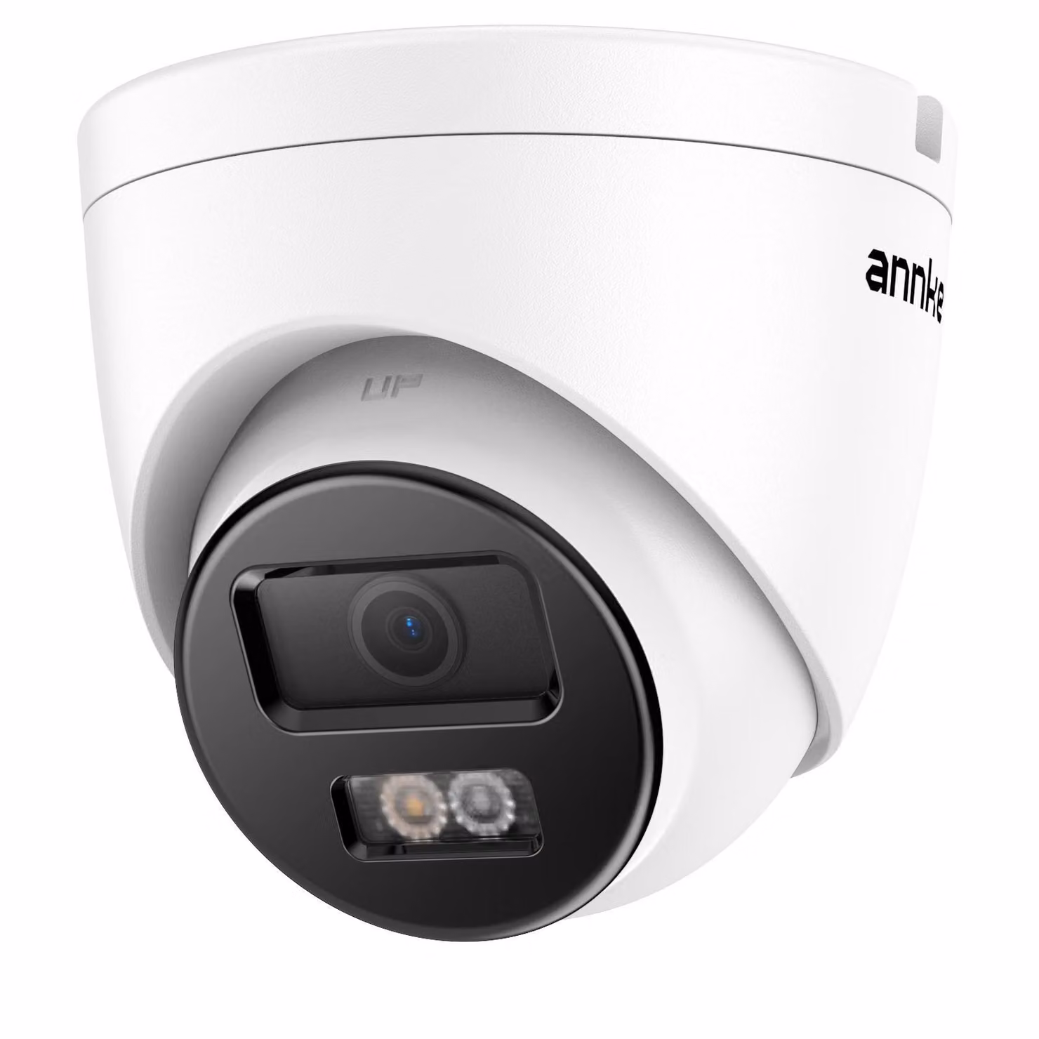 Telecamera IP a torretta ANNKE da 12 MP con PoE, microfono, riconoscimento AI di persone e veicoli, Smart Dual-Light, 2,8 mm, IP67, slot SD fino a 256 GB