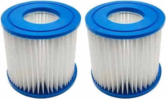 Set di filtri per piscina e vasca idromassaggio, composto da 2 pezzi, per una filtrazione efficiente dell'acqua e una facile manutenzione, compatibile con il modello D-VII