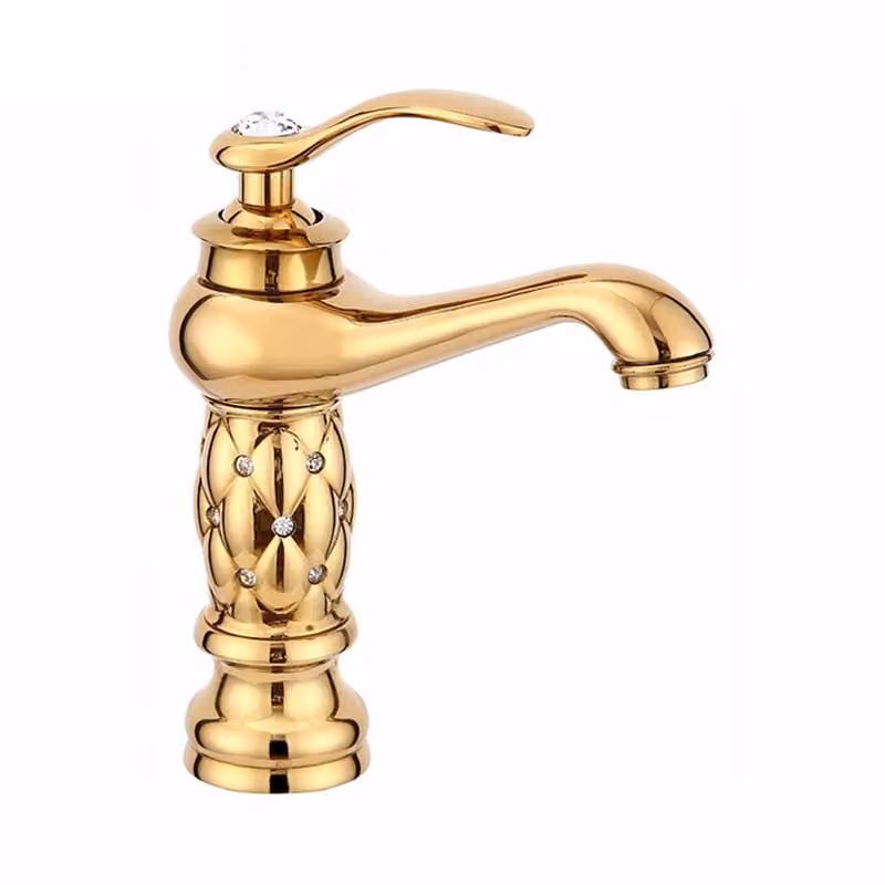 Miscelatore per lavabo verticale LAUFERI URANIA GOLD RETRO