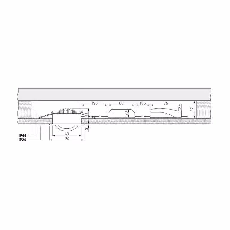 Deko-Light Plafoniera a incasso LED Dione, IP44, 2.700 K, nichel, dimmerabile, Alluminio / Grigio / Zincato, Bagno, Alluminio, Moderno