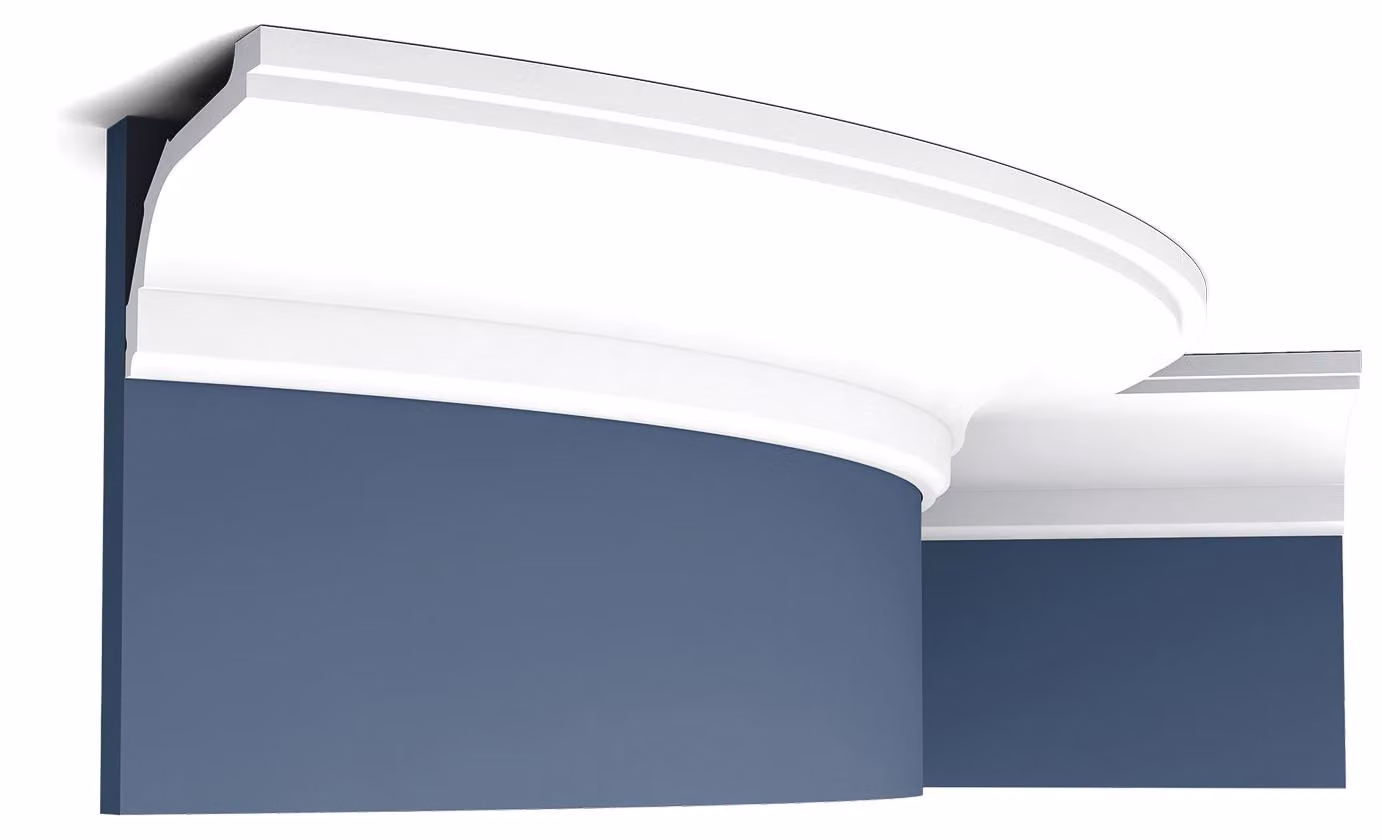 Orac Decor C220F Luxxus Modanatura flessibile Profilo decorativo Profilo stucco a soffitto Cornice profilo Modanatura decorativa Modanatura angolare | 2 metri