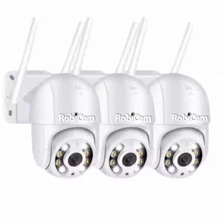 3 pezzi, RobiCam, iCsee, esterna, WiFi, telecamera impermeabile, NEW, 4MP, ULTRA HD, Waterproof 360, visione notturna a colori, notifiche