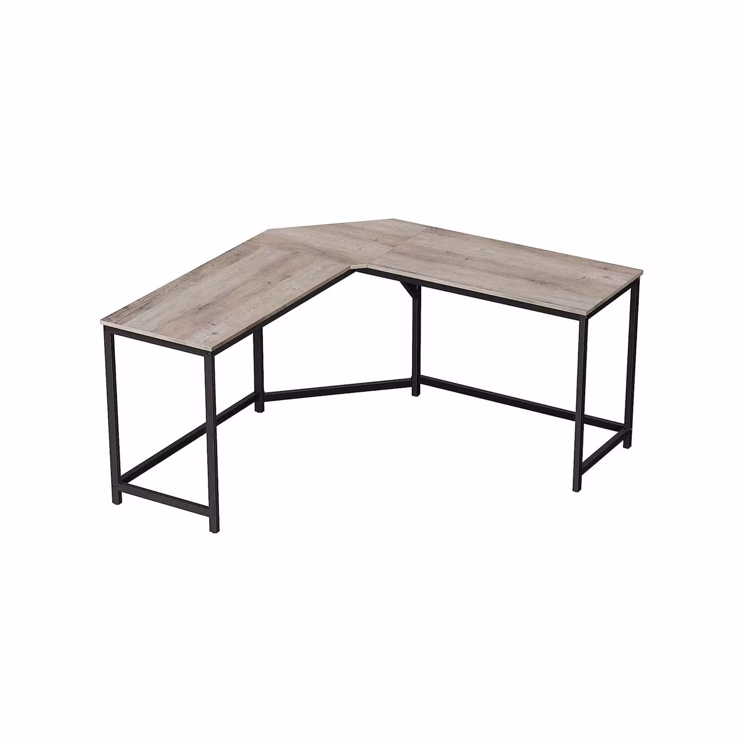 In And OutdoorMatch Mody Desk - Scrivania - Scrivania per computer - Studio - Scrivania - Marrone - 149 x 149 x 75 cm