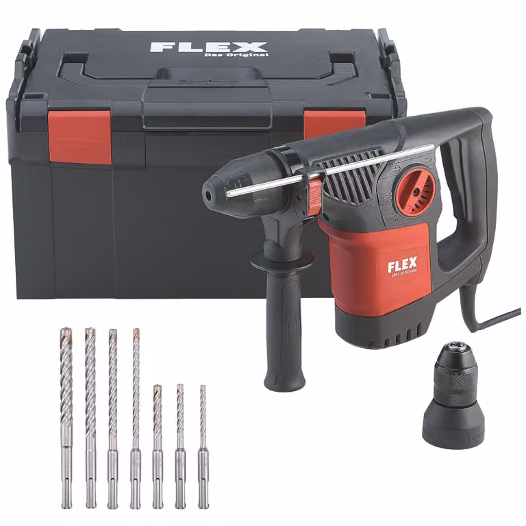 Flex Kombi-Bohrhammer CHE 4-32 R Bohrer-Set (Hammerbohrerset, Transportkoffer)