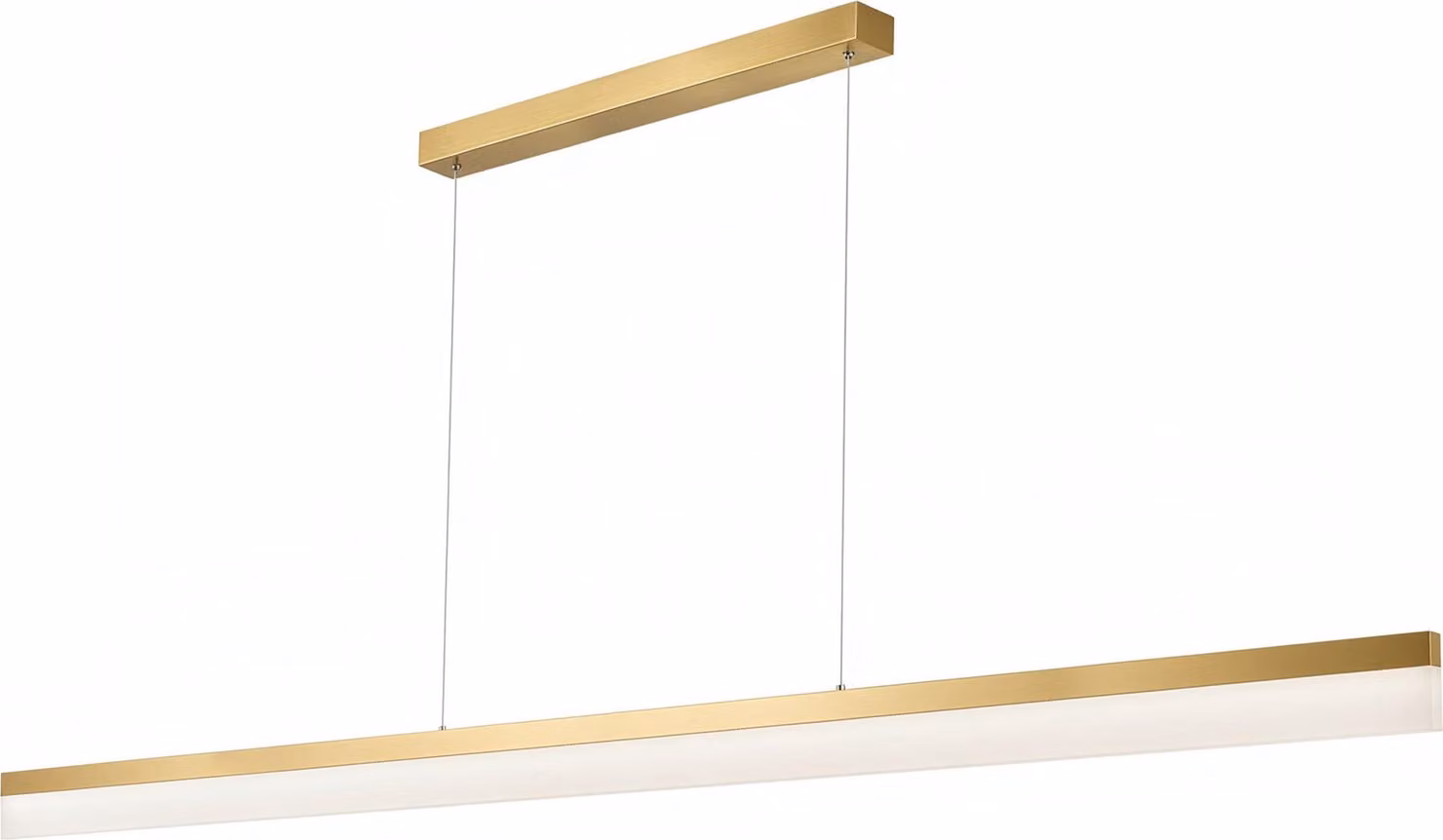 Lampada Da Soffitto Sospesa Toolight App1697-Cp 200Cm Oro Spazzolato
