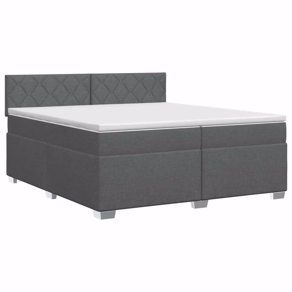 Letto box spring con materasso ibrido vidaXL Grigio, L/P: 200 x 200 cm – 2