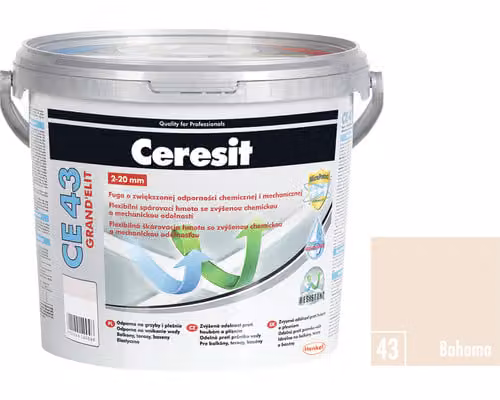 Stuccatura Ceresit 43 impermeabile Grand'Elit 5 kg shade bahama