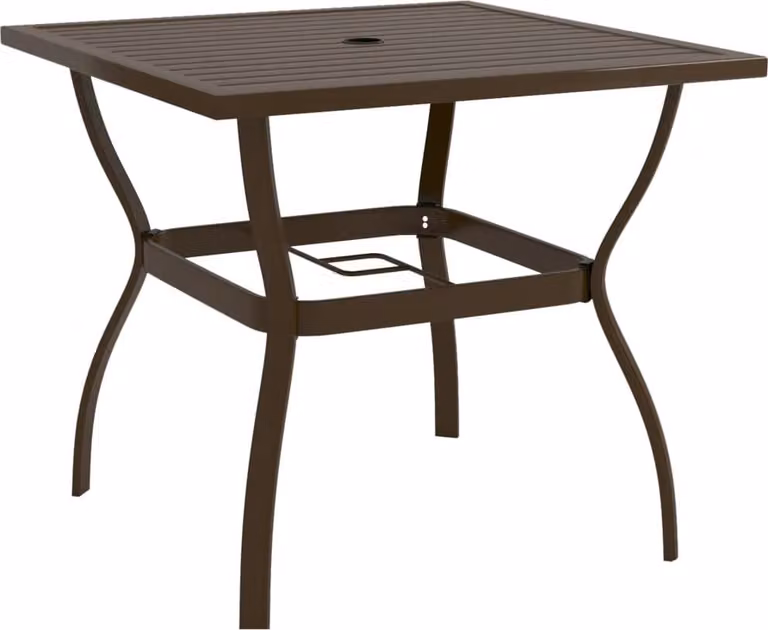 Maison Exclusive - Tavolo da Giardino Marrone 81,5x81,5x72 cm in Acciaio