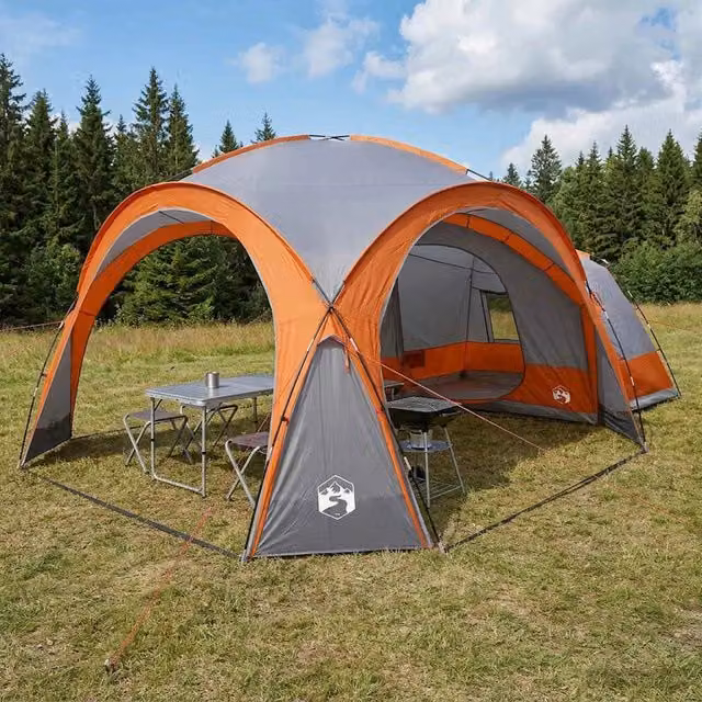 Tenda Laterale Grigio e arancione 643 x 408 x 260 cm 42028683