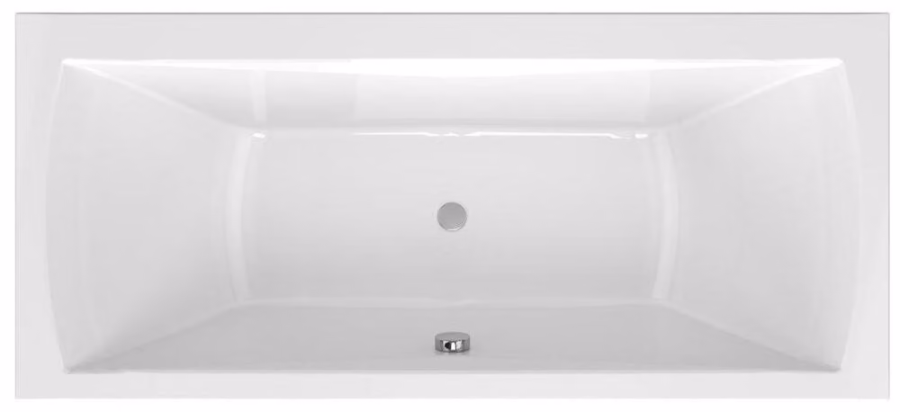 Vasca rettangolare ELVINA 180x80x50 cm, bianca