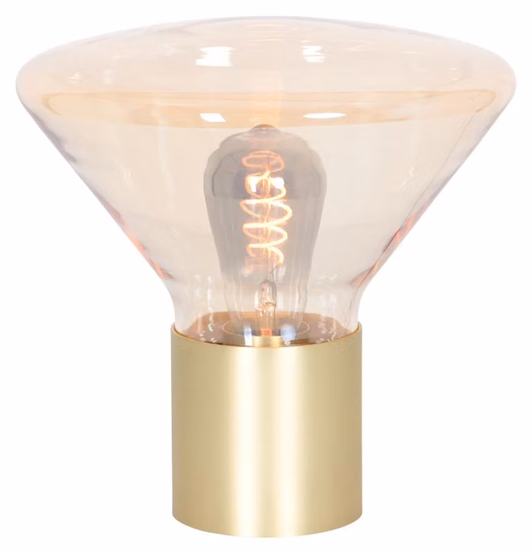 Lampada da tavolo - ambra - Ambiance - vetro metallo - Ø 26cm - E27 - 3401ME - Steinhauer