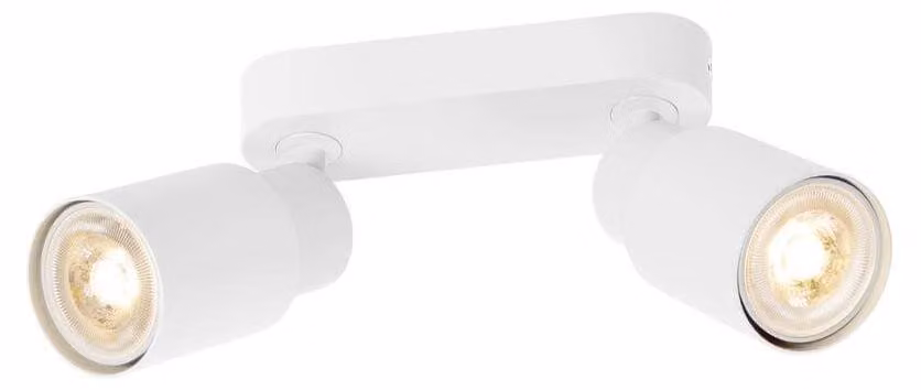 SLV PURI 2.0 Tubo, plafoniera da parete e soffitto, lungo, 2 x max. 6W GU10, bianco 1008363