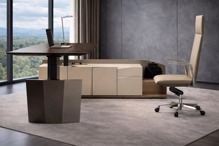 Scrivania moderna dal design elegante e dalla funzionalità pratica