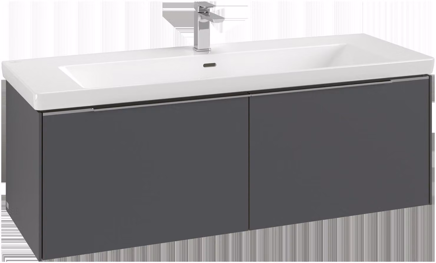 Villeroy & Boch Subway 3.0 armoire sous lavabo, 2 tiroirs, lavabo au centre, 1272x429x478mm, C60102AH, C60102AH