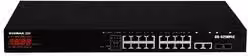 Switch di rete Edimax GS 5216PLC Web Smart PoE+ 18 porte Gigabit Black