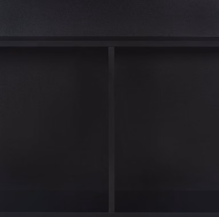 vidaXL Tavolo da bar con 2 piani nero 130x40x120 cm