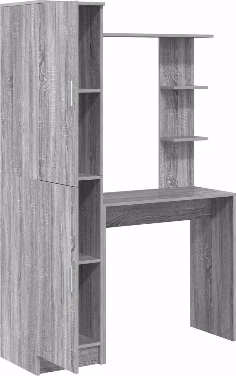 Scrivania 2 pcs Grigio Sonoma
