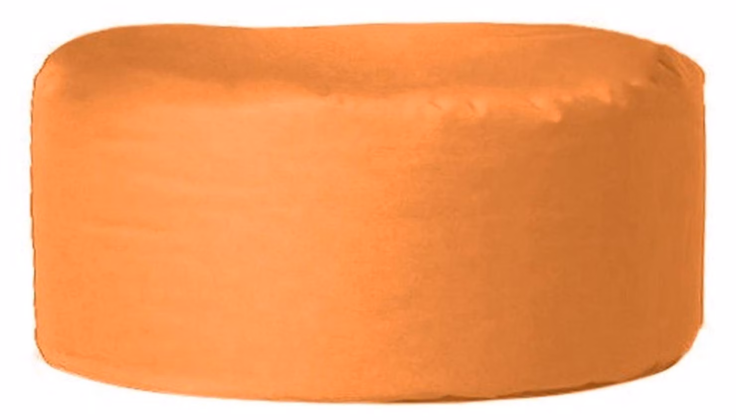 Pouf da giardino in poliestere riciclato, color arancione
