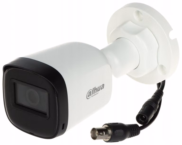 Telecamera AHD/CVI/TVI/PAL DAHUA HAC-HDW1500TQ-IL-T-0280B-DIP, tecnologia Smart Dual Light, comunicazione bidirezionale - 5 Megapixel, obiettivo 2.8 mm