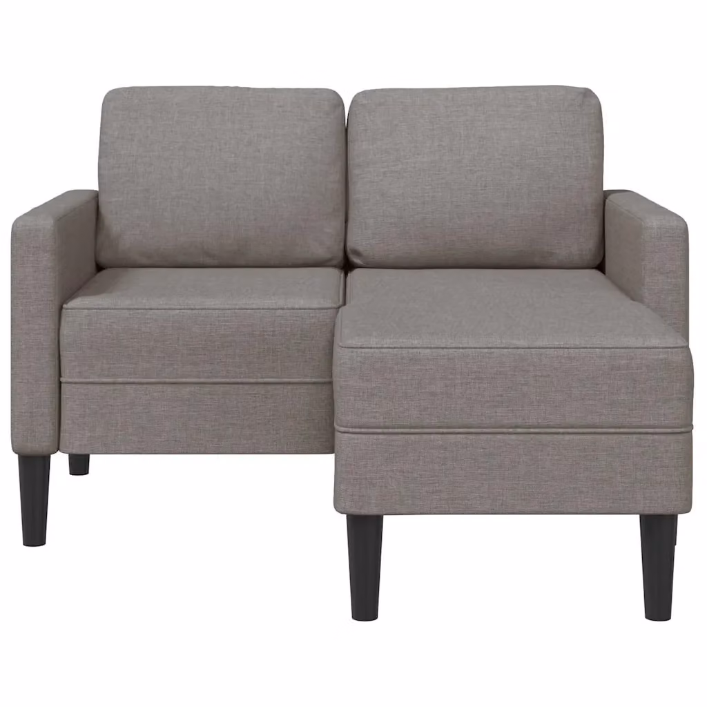 Divano a L moderno vidaXL in tessuto beige o grigio con chaise longue a sinistra – 2