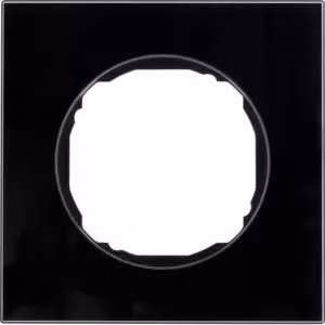 Berker 10112616 Telaio singolo, piatto, R.8, vetro nero