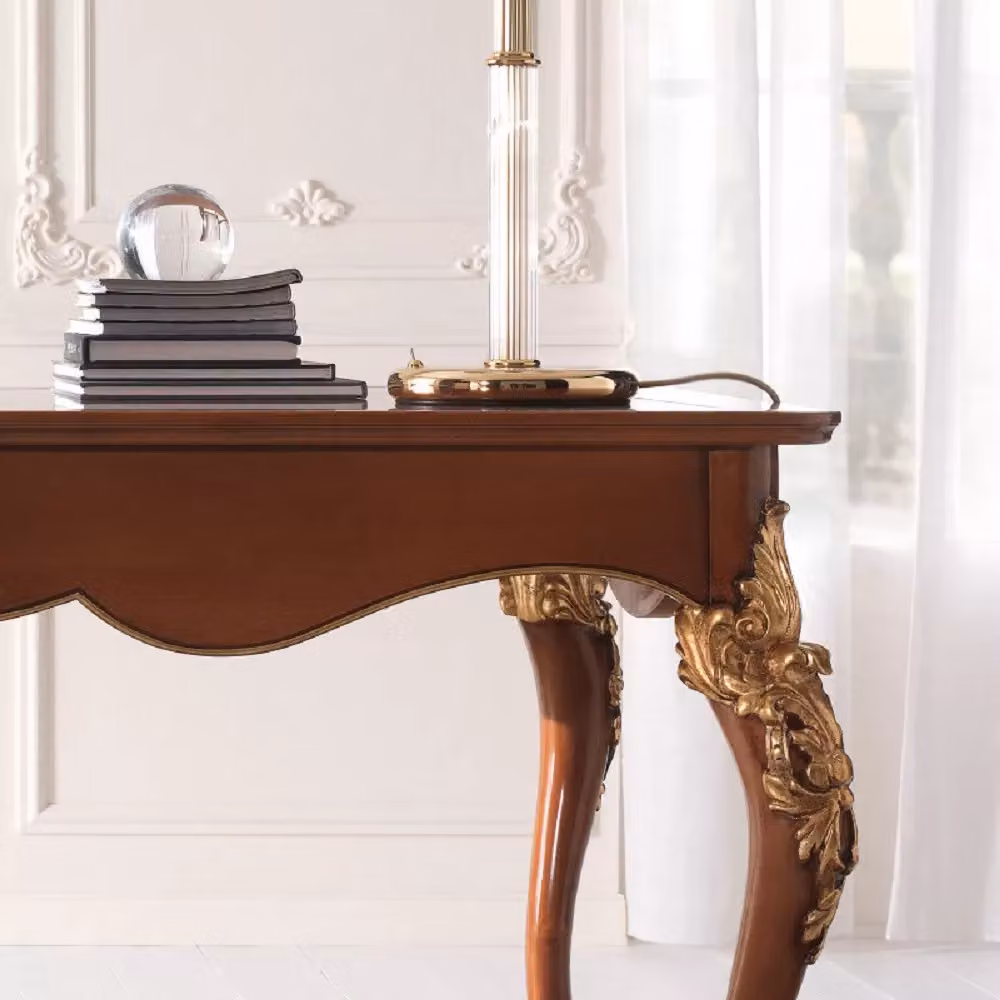 Scrivania classica in legno Mobili 2G color noce L: 181 cm, P: 91 cm, H: 81 cm – 5
