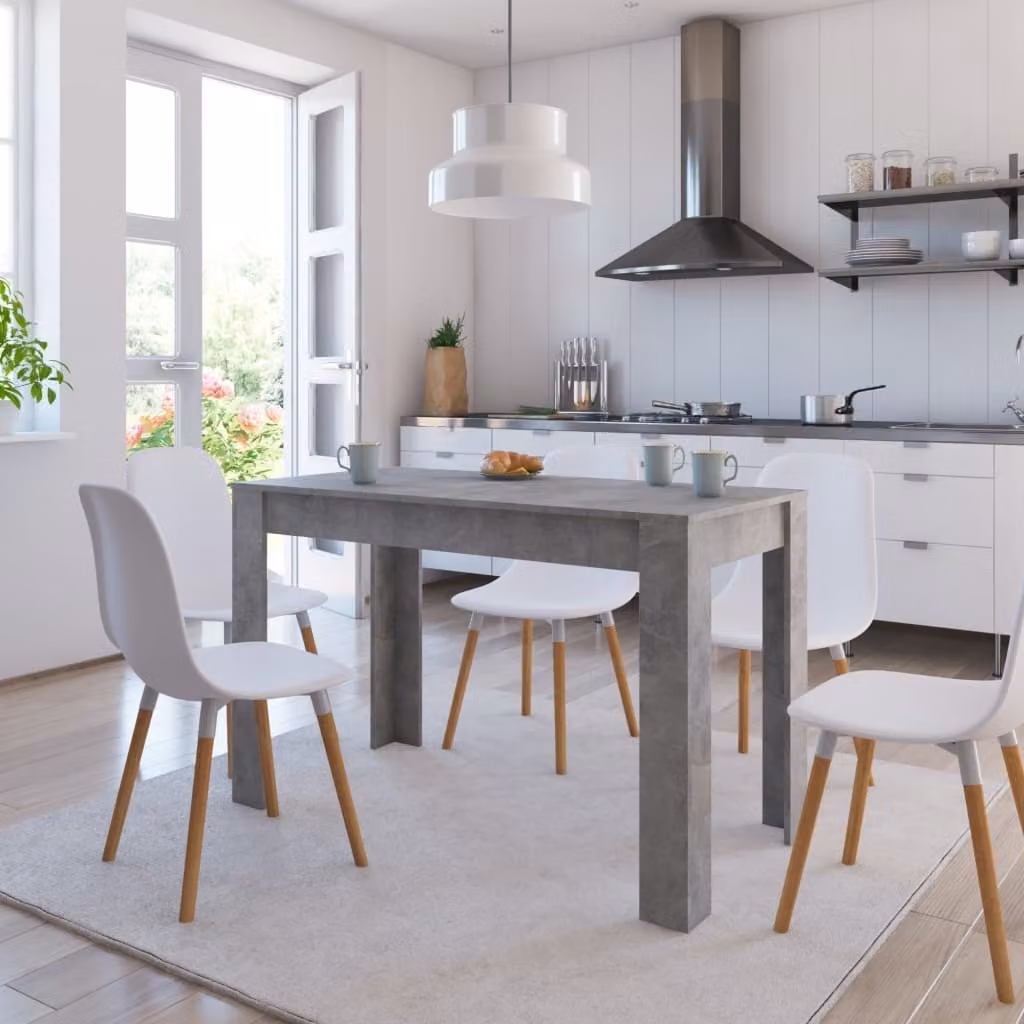Maison Exclusive - Tavolo da pranzo grigio cemento 120x60x76 cm Materiale ligneo