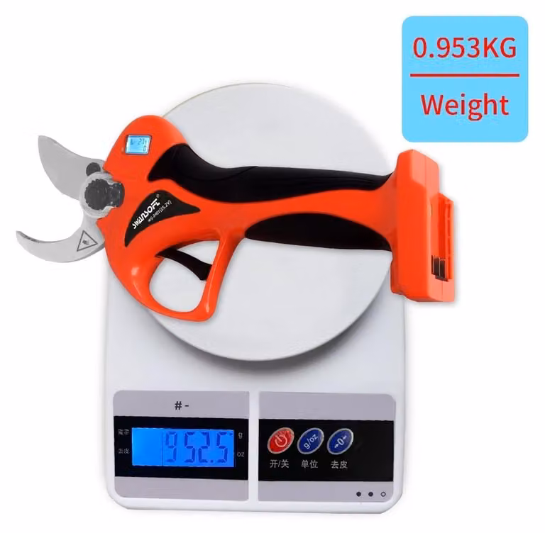 Potatura elettrica - Batteria doppia - Larghezza di taglio di 40 mm - Acciaio SK5 - Potatore per rami spessi
