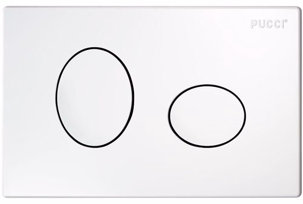 PLACCA DI COMANDO "ECO ELLISSE 4,7" Bianca