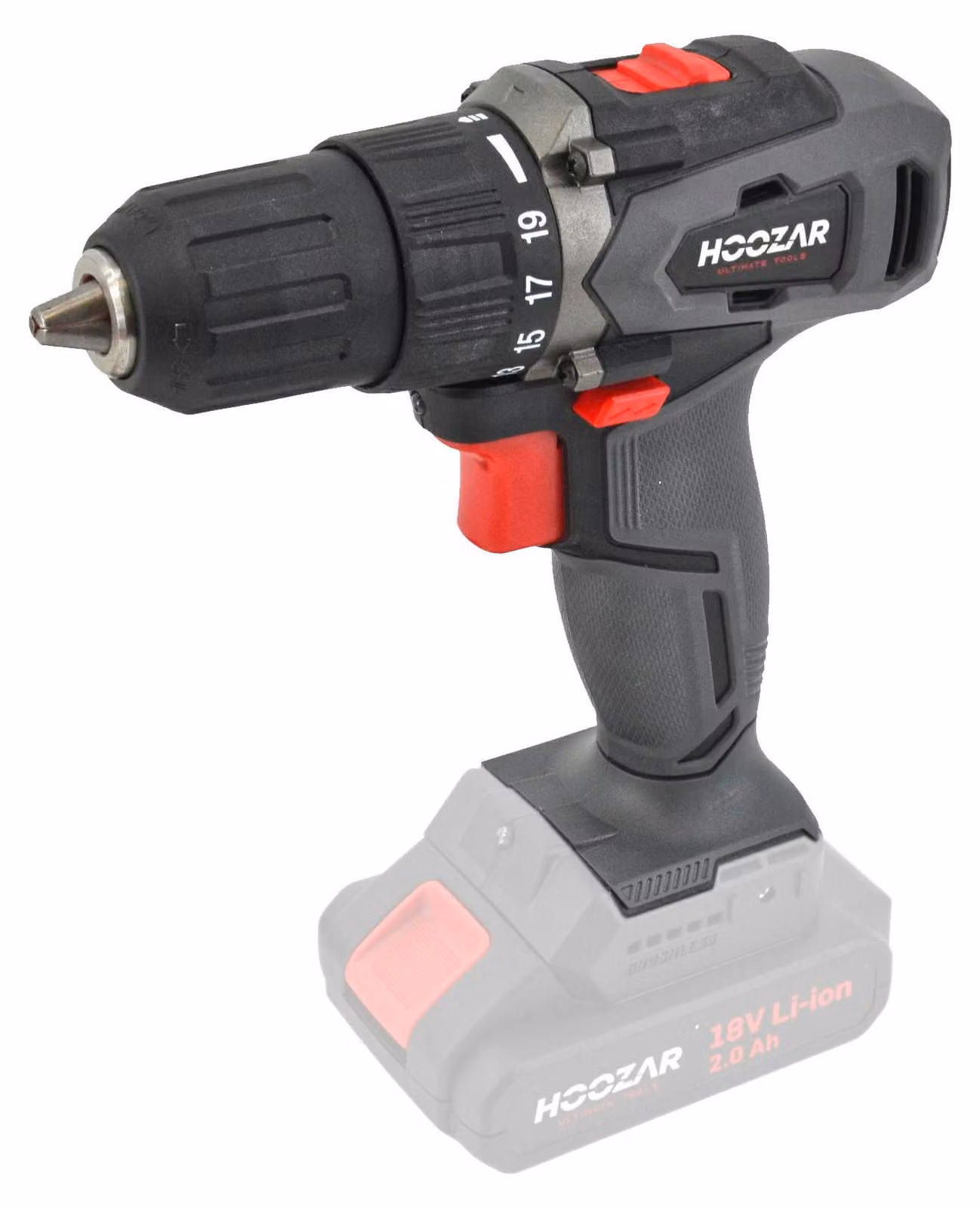 Hoozar avvitatore a batteria 18 V, corpo 45 Nm, modello CD45BL-0