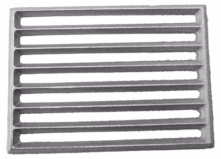 Griglia in ghisa per focolare, 21,5 x 16 cm, robusta griglia di ricambio per caminetto, griglia per focolari da esterno e barbecue
