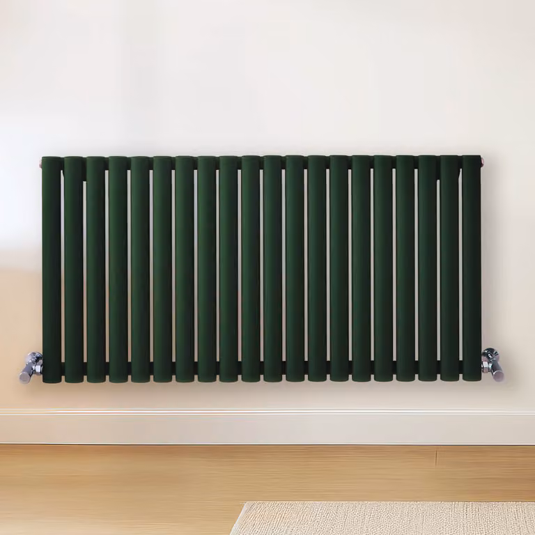 Radiatore di Design Orizzontale Verde (Evergreen) - 600mm x 1180mm - Pannello Doppio  - Revive