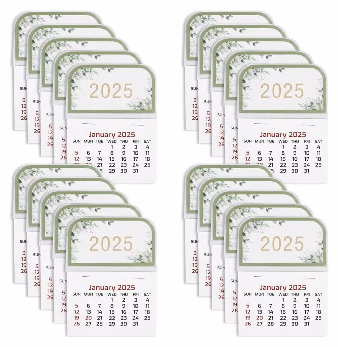 Mini adesivi da calendario - 20 pezzi, ideali per auto e casa