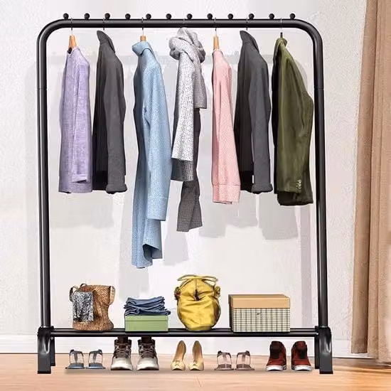 Pannelli per abbigliamento con ripiano per scarpe LOEFME colore nero