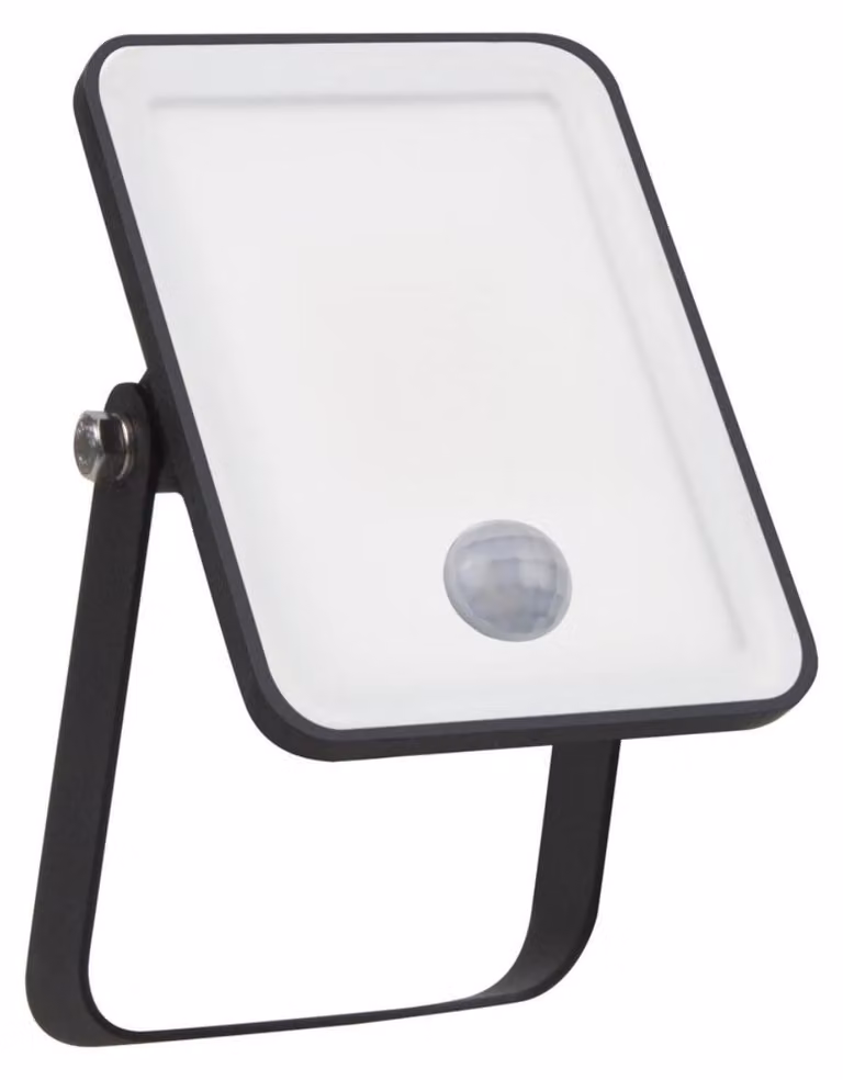 Faretto LED 10W+PIR 4000K BK LEDVANCE FL ESSENTIAL SENSOR