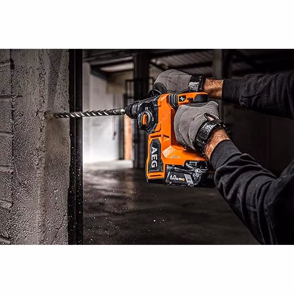 Tassellatore SDS-Plus a batteria brushless 18V AEG BBH18BL2-0 arancione – 2