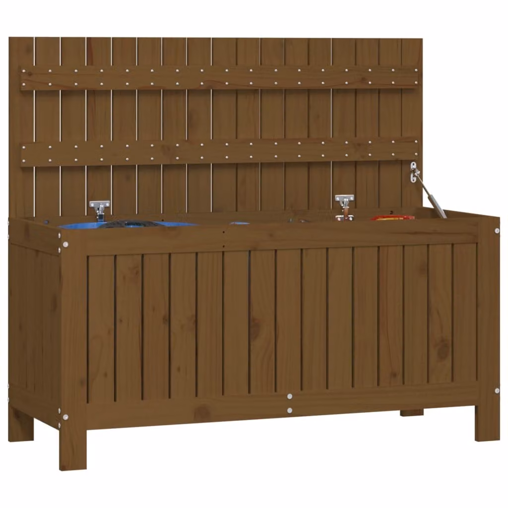 Contenitore da Giardino Ambra 108x42,5x54cm Legno Massello Pino