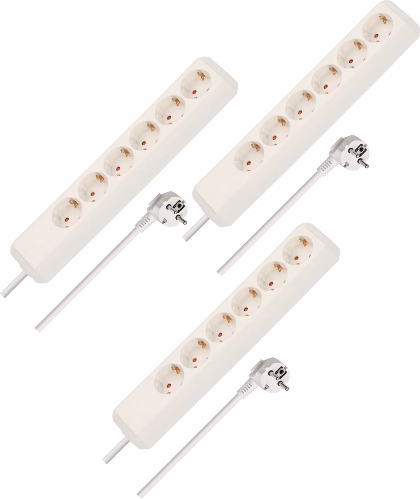 Set di 3 multiprese Brennenstuhl Eco-Line, con 6 prese, cavo da 1,5 metri