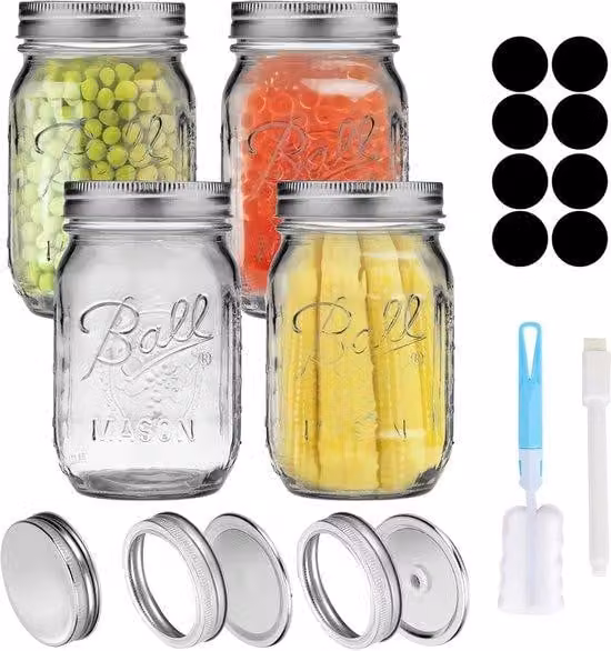 Contenitore ermetico, universale e su misura, 500 ml, confezione da 6