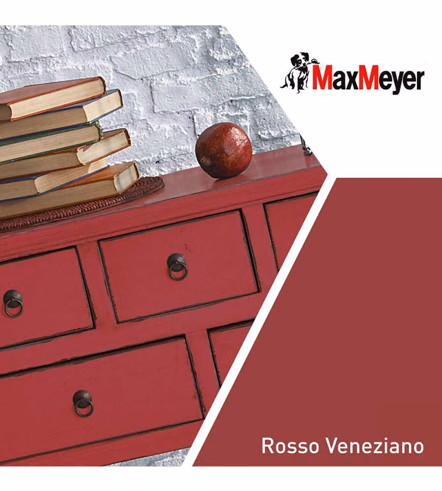 MaxMeyer Smalto Brillante all'acqua Poliuretanico Rosso Veneziano 0,125 l