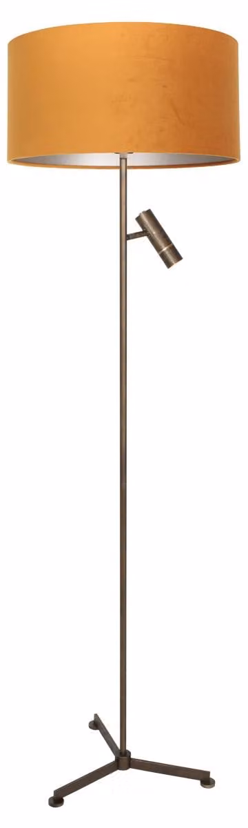 Lampada da terra - bronzo - Stang - metallo tessile - Ø 40cm - LED_E27 - 4842BR - Steinhauer