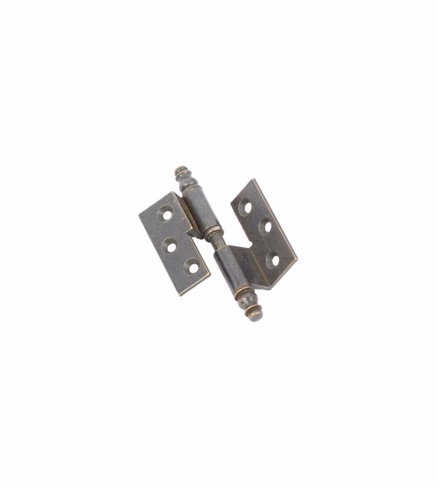 Cerniere Con Collo Canotto Liscio Ottone Bronzato Mm.50X40 Sinistra