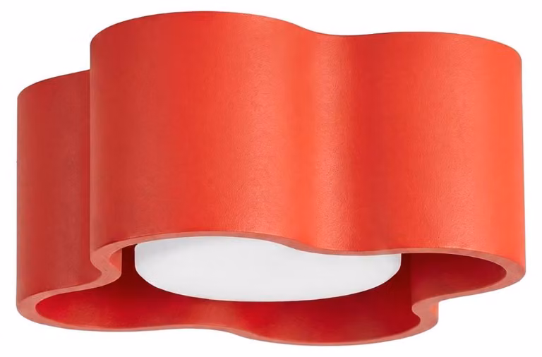 Plafoniera OVIO 1 rossa Gx53 1xGx53 10W alluminio 6x12x12cm Sollux Lighting