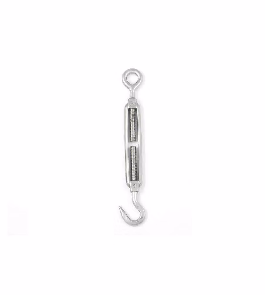 Tenditore occhio - gancio M5 mm. in acciaio zincato - 2 pz.