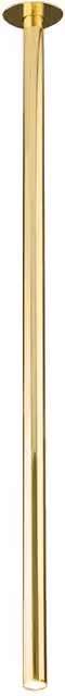 Faretto da incasso Dohar ALHA in ottone lucido con tubo da 110 cm, lampadina G9 2,5W