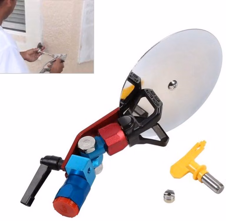 Set di accessori per verniciatura a spruzzo universale: guida per spruzzo, ugello a spruzzo Airless 315, ausilio per la verniciatura, acciaio al tungsteno, dimensioni 26 cm x 13 cm, pistola a spruzzo