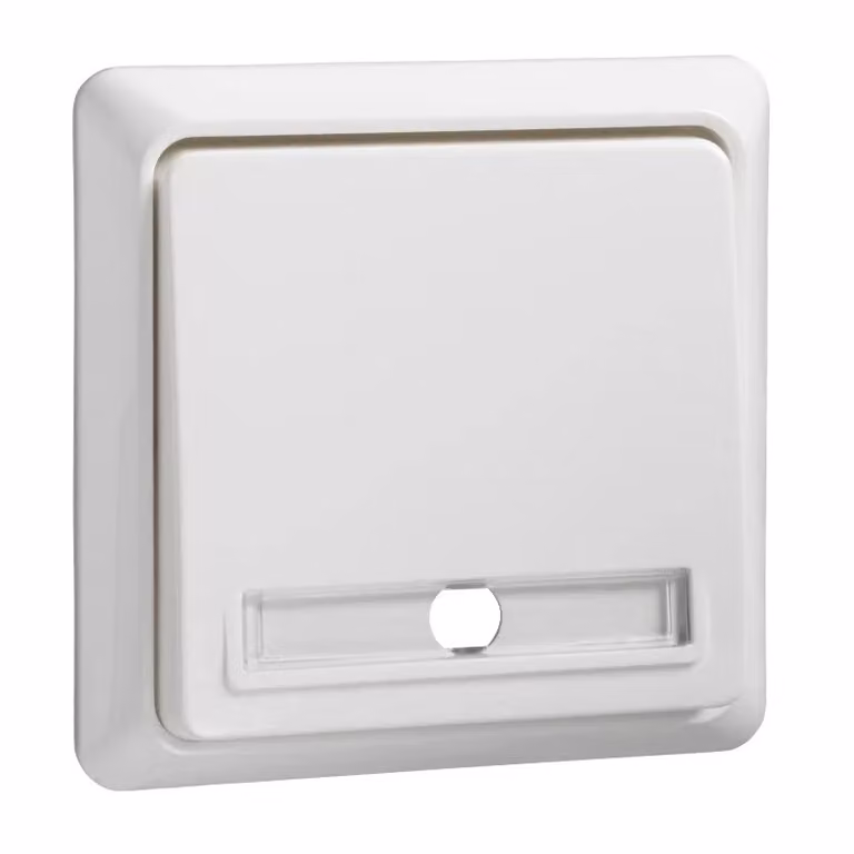 Pulsante rw con etichetta - Contatto di commutazione del pulsante 1 (NO) bianco 502134