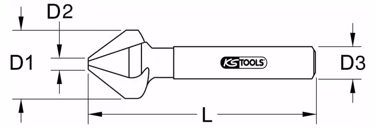 KS Tools 336.0036 Punta per sbavare Punta per sbavare 1 pz
