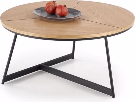 Tavolino Karida in rovere naturale 80 cm